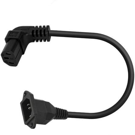 SIEYIO 90 Degree Up/Down/Left/Right Angled IEC 320 C13 Female to C14 Male Power Supply