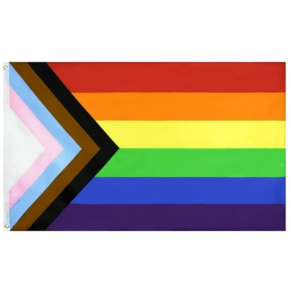SIEYIO 90x150cm Polyester Homosexual Bisexual Pride Flag LGBT Gay Pride Rainbow Flag Home Decor Gay-Friendly LGBT Flag Banners