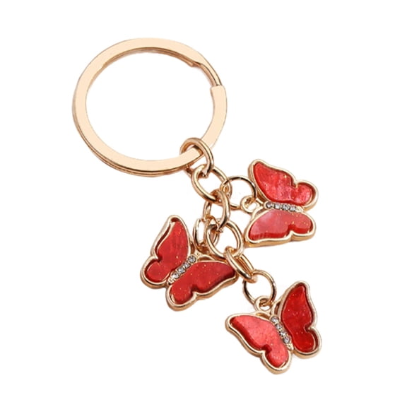 SIEYIO Acrylic Butterfly Bag Keyring Hanging Ornament Butterfly Keychain-Charms for Bag