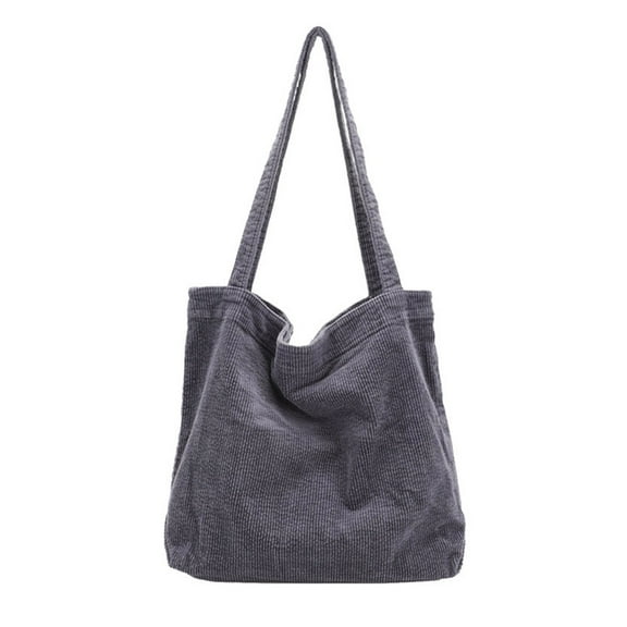 SIEYIO All-matching Casual Handbags for Women Teen Simpel Corduroy Tote Bag Large Capacity Shoulder Shopping Bag Picnic Bag Ins