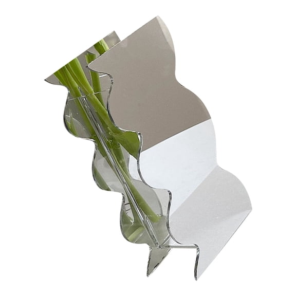 SIEYIO Artistic Clear Planter Stylish Home Decors Flower Vases for Hydroponic Gardening