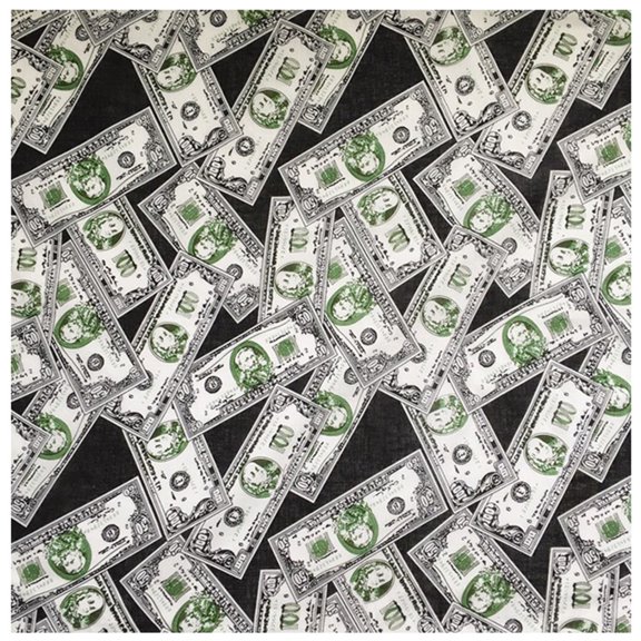 SIEYIO Bandana Kerchief Hip Hop Dollar Bills Money Print Hair Band Neck Scarf Headwear