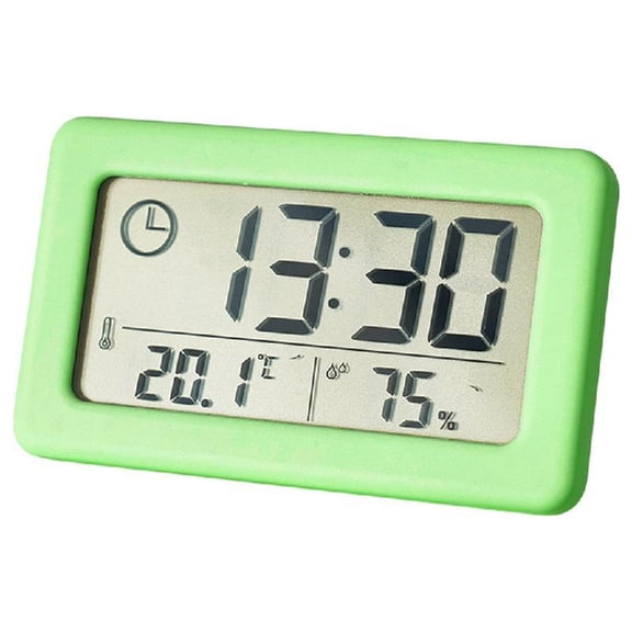 SIEYIO Battery Powered Clock with Integrated Thermometers Hygrometer for Home Or Office