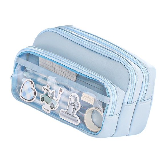 SIEYIO Big Capacity Pencil Case Zippers Pen Holder Pencil Organizer Expandable Pencil Bag Large Stationery Pen Storage Pouch