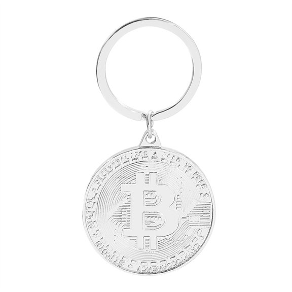 SIEYIO Bitcoins Keyring Stylish Metal Key Chain Decorative Collectors Item Ideal Gift For Cryptocurrency Supporters