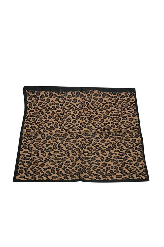 Bohemian Vintage Leopard Tiger Print Unisex Cotton Square Scarf Outdoor Cycling