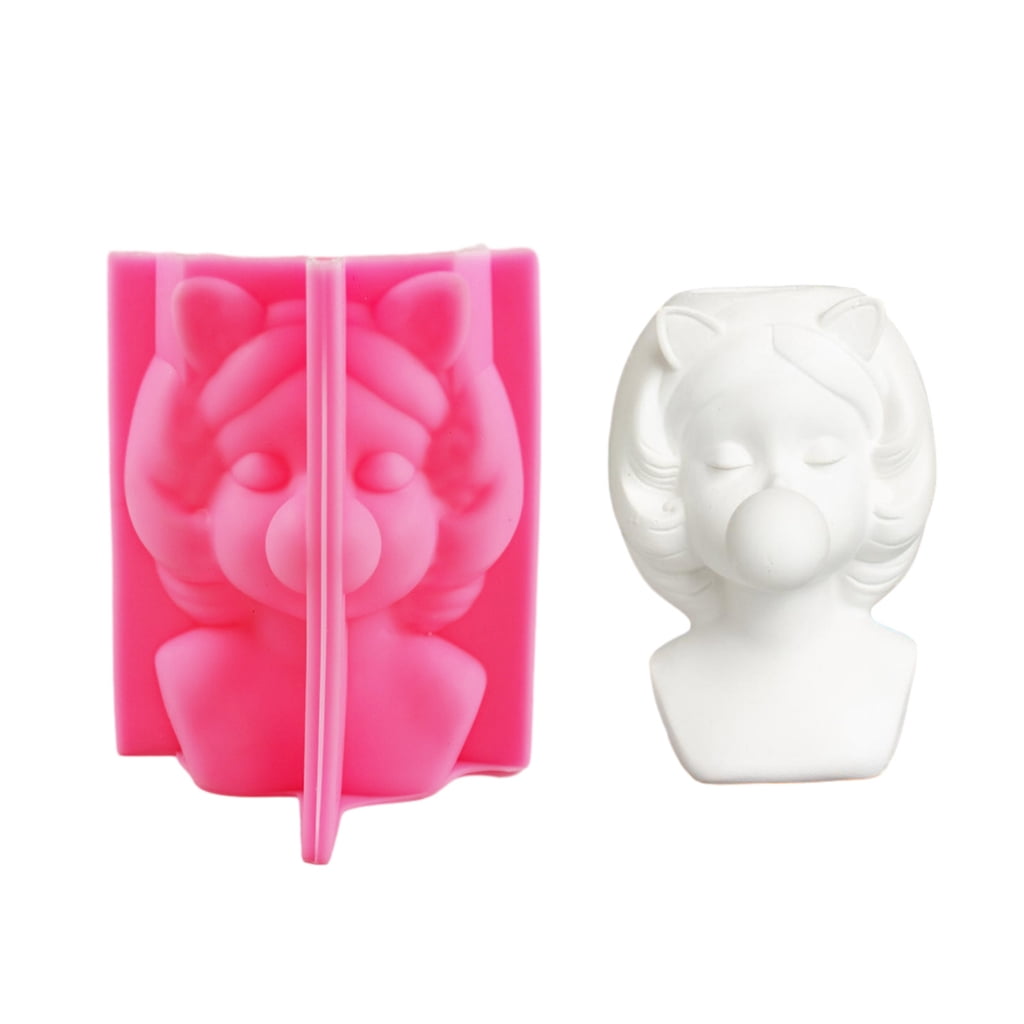 SIEYIO Bubble Girl Figurine Silicone Mold Silicone Craft Molds Resin Sculptures Moulds for Shelf
