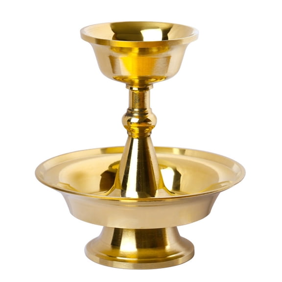 SIEYIO Buddhist Guardian Cup Furnishing Copper Handicraft Polishing Tibetan Tribute Buddhism Holy Water Plate Home Gift Decorative Accessories