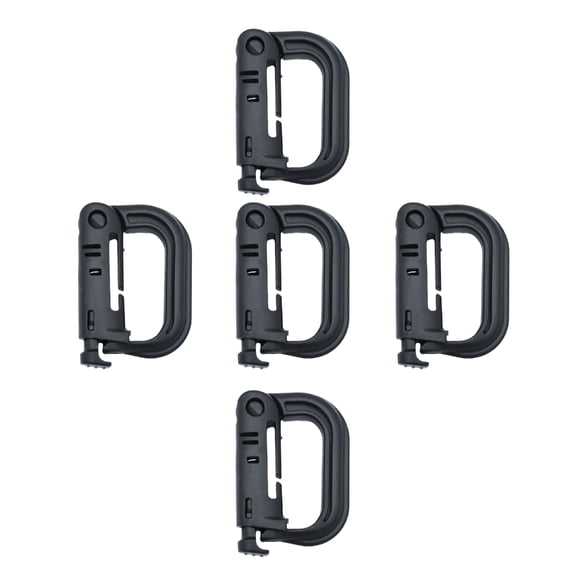 SIEYIO Camping Multipurposes D Rings Locking Buckle Clip Hanging Hook for Webbings
