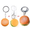 thumbnail image 1 of SIEYIO Cartoon Hamburger Cheeseburger for Key Chain Gift for Friends Class, 1 of 9