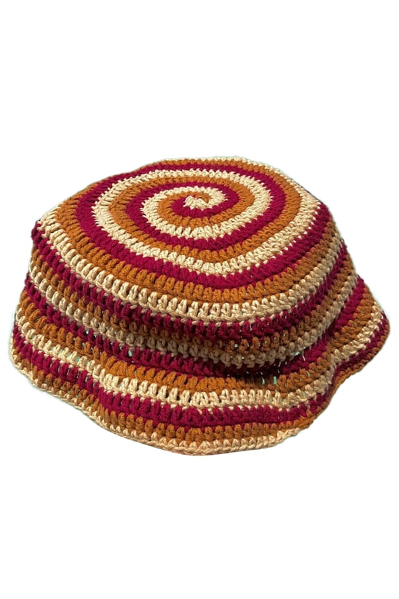 Casual Bucket Hat French Hat Crocheted Beanies Handmade Beanies Hat Cloche Style
