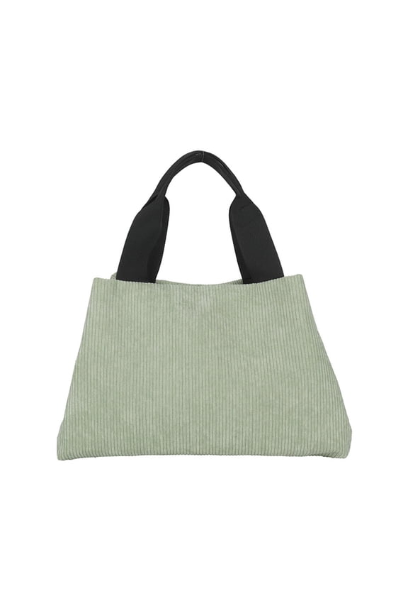 Casual Small Tote Bag Simple Corduroy Handbags Gift for Women Ladies Girls