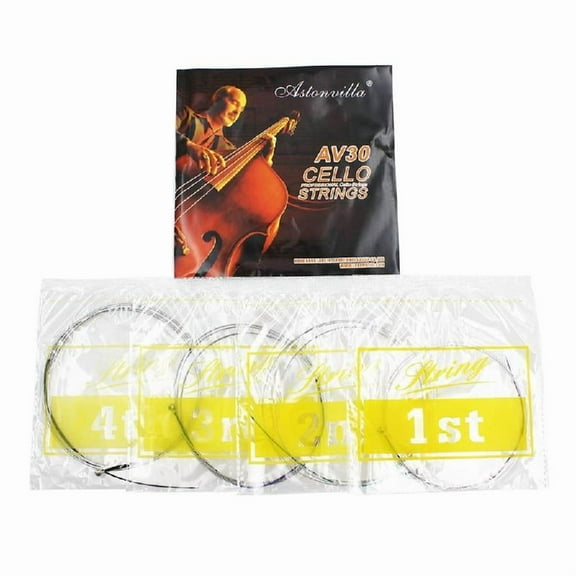 SIEYIO Cello Strings Full Set ADGC Cello String Steel Core Wrap Nickel Silver String