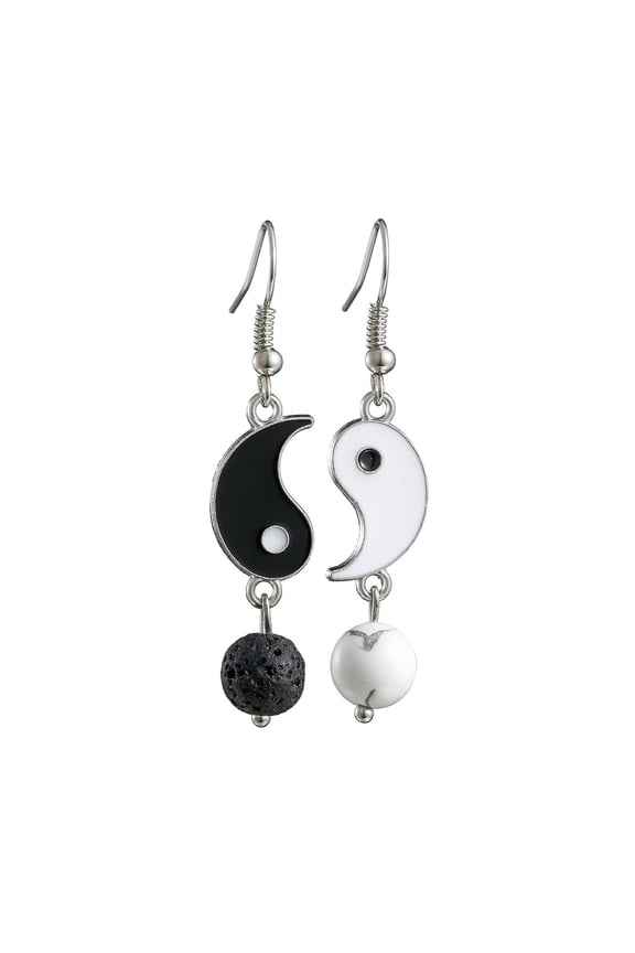SIEYIO Chine Ancient for Philosophy Symbol Earrings Yin & Yang Life Balance Earrings Gi