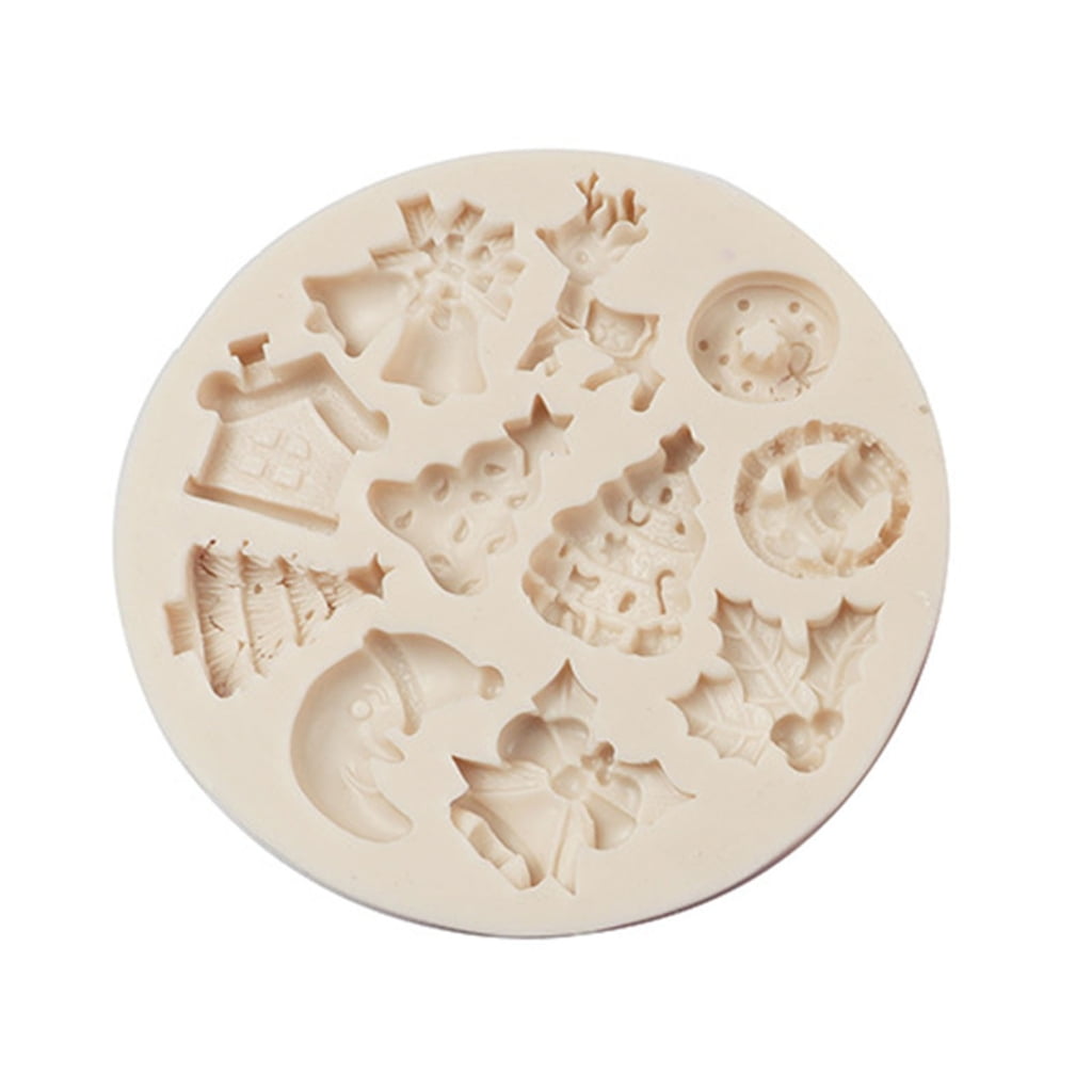 SIEYIO Christmas Silicone Mold Chocolate Candy Clay Mold for Diy