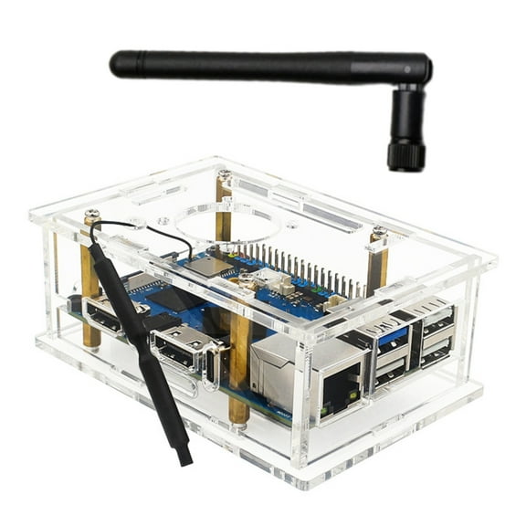 SIEYIO Clear Acrylic Case for Orange Pi 5 Pro Improve Cooling and Signal Stability