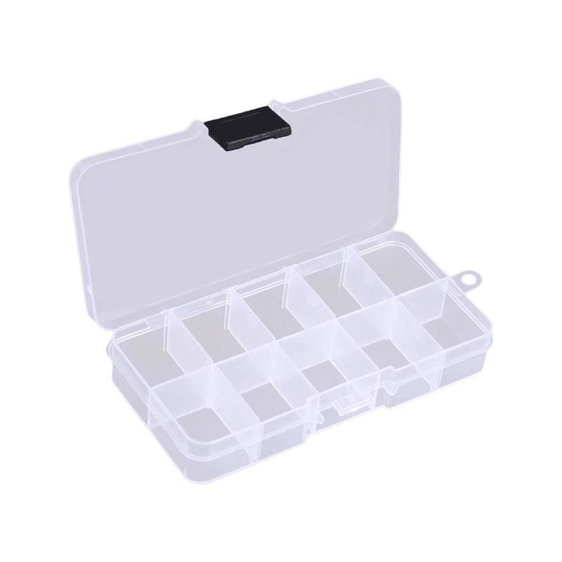 SIEYIO Clear Plastic Storage Box 10 Compartment with Sealing Lid ...