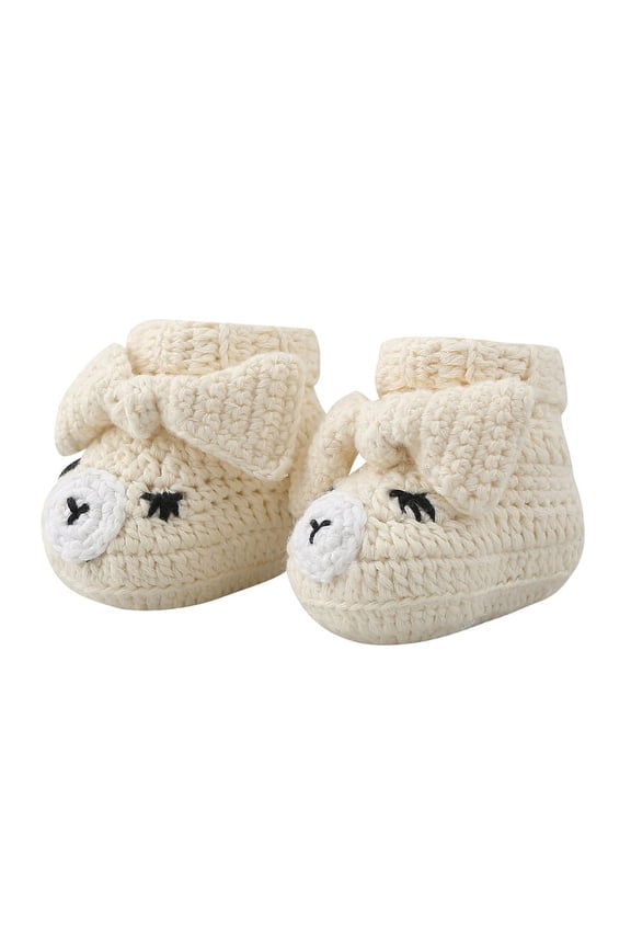 Comfortable Knitted Baby Shoes Indoor Walk ShoeHandmade Knitting Crochet Booties