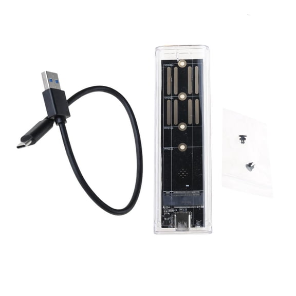 SIEYIO Compact M.2 NVMe SSD Caddy- USB 3.1 TypeC to M.2 NVME Solid-State Drive Case-