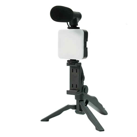 SIEYIO Complete Vlogging Set for Phone with Phone Holder Tripod LED Light Tripod Mount