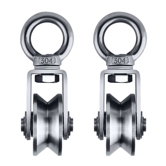 SIEYIO Convenient Pulley Antideformation Pulley Rollers Block for Fitness Equipment