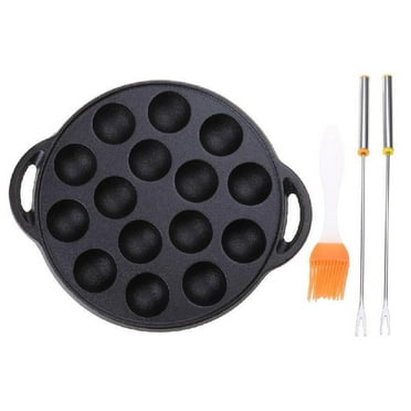 SIEYIO Cooking Plate Takoyaki Maker with 15 Compartment Holes for Baking Cooking