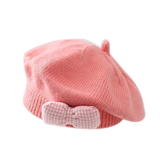 SIEYIO Cute Baby Girl Knitted Beret Soft & Comfortable Hat Stylish Infant Girl Beret Hat Perfect for Outdoor Activities Gift