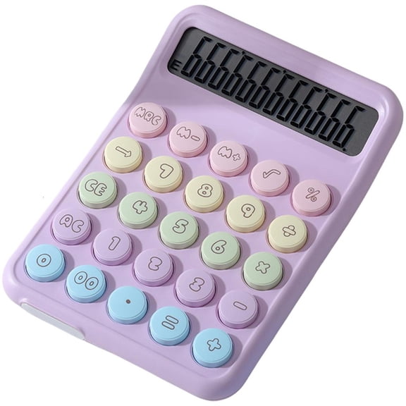 SIEYIO Cute Candy Desk Calculator with 12Digit Display Mechanical Keypad Calculator