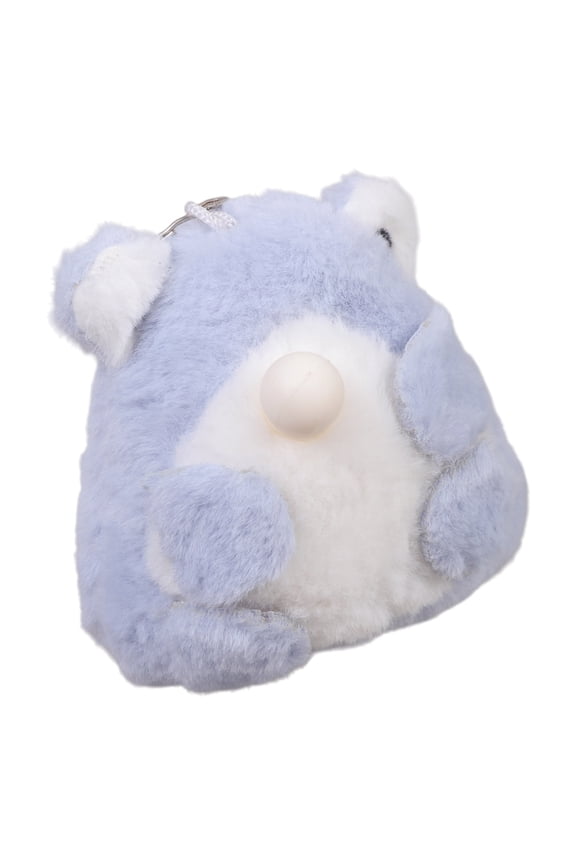 Cute Frog Plush Keychain Squeaky Sound and Bubble Play Nursery Classroom Gifts