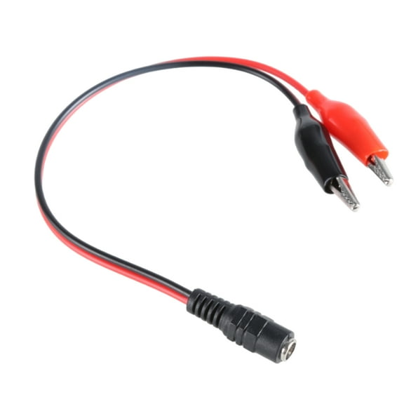 SIEYIO DC5.5x2.1mm Male/Female 12V Power Cord to 2 Alligators Clip Crocodiles Cable