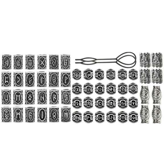 SIEYIO Delicate 66Pcs Runes Jewelry Collection Alloy Styling Tool for Costume Accessory