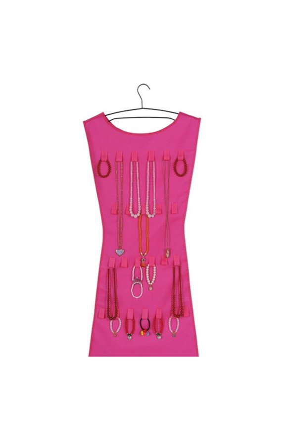 Double Sided Hanging Jewelry Organizer Large Jewelry Storage Bag Jewelry Holder Display Necklace Bracelet Earring Rings