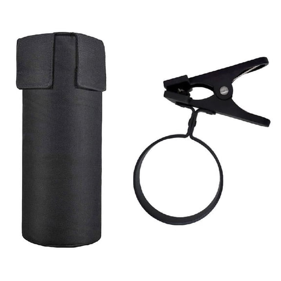 SIEYIO Drumstick Storage Drumstick Container Storage Bag Drum Tool with Mounting Clamp