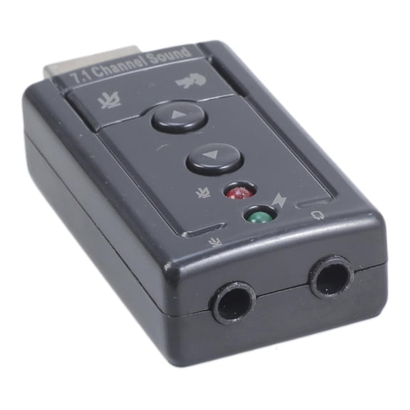 SIEYIO Dual Virtual 7.1Channel Surround 3D Audio Adapter USB 2.0 External Sound Card