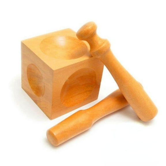 SIEYIO Durable Wood Doming Block and Punches Jewelry Making Tools Wood Dapping Block