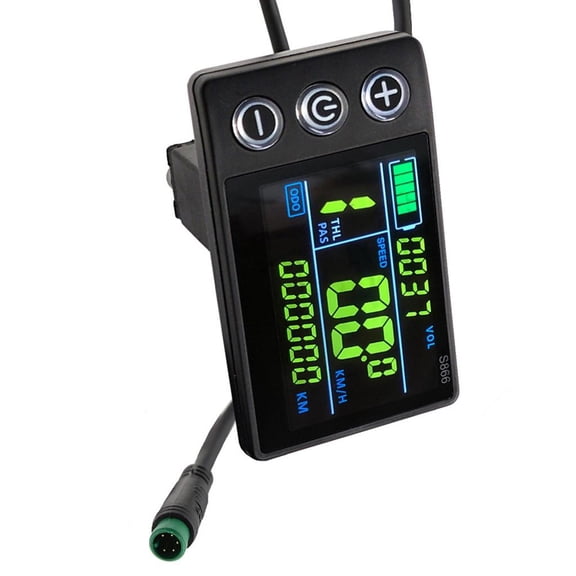 SIEYIO Electric Scooter Speedometer Odometers Control Panel with Backlit 24V-48V Scooter Color Display LCD Meter 5pin Plugs