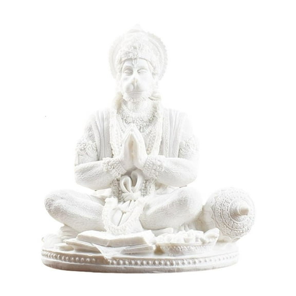 SIEYIO Buddhas Figurine Meditating Resins Hanuman Statue Hindu God of Strength Sculpture Ornament Home Tabletop Decoration