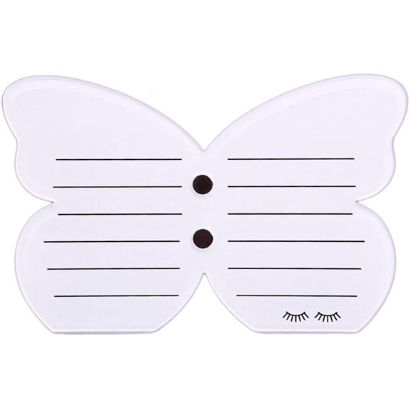SIEYIO Eyelash Extension Holder Pallet Storage Butterfly Shape Eyelash Extension Stand Acrylic Lash Palett Eyelash Organizers