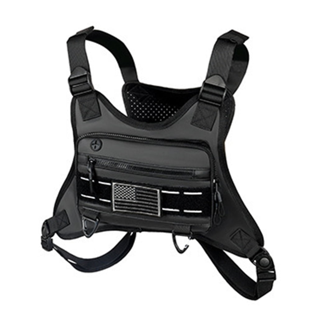 SIEYIO Fishing Chest Bag Outdoor Sports Running Vest Backpacks Front Chest Pack Chest Rig Backpacks for Fishing Cycling