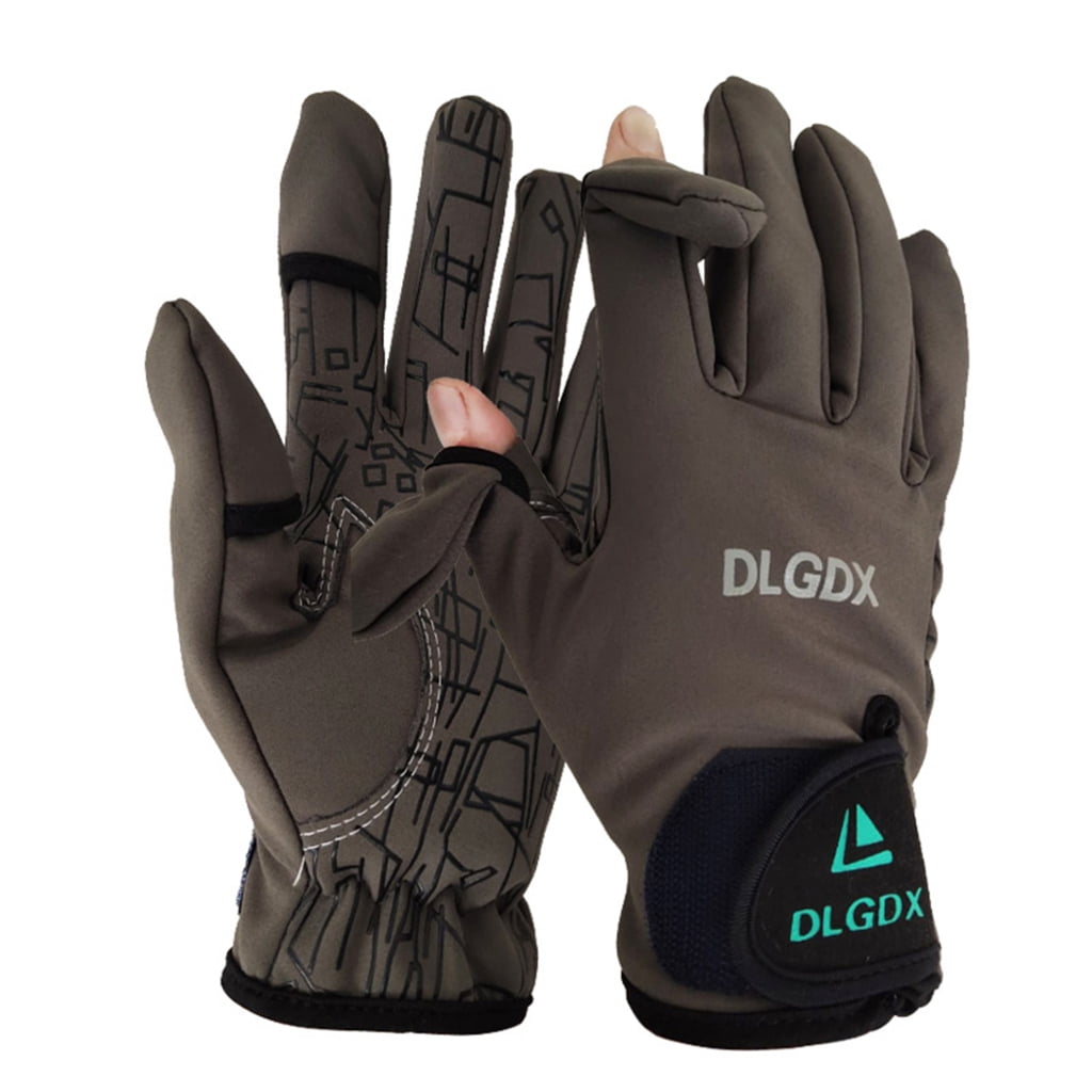 SIEYIO Fishing Gloves for Men,Fingerless Gloves for Winter Summer