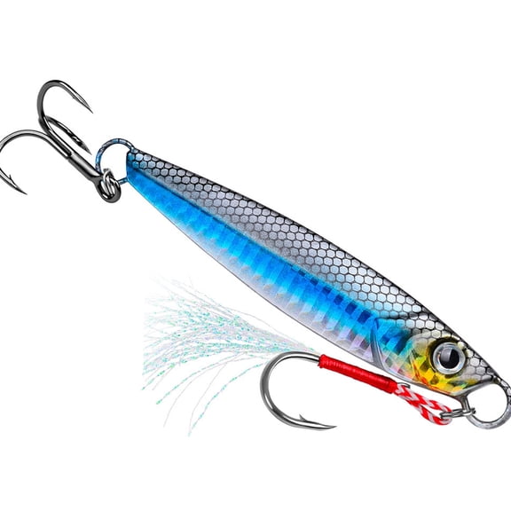 SIEYIO Fishing Lures Swimbait Jig Lure Jigging Spoon Lures Fast Sinking Jigging Baits Fishing Lures for Walleye