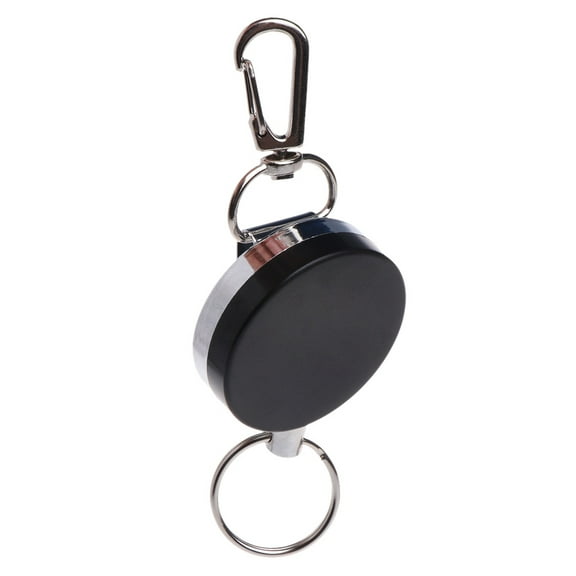 SIEYIO Fishing Zinger Retractor for Key Ring Reel Holder Retractable Steel Cable Access