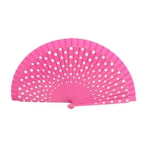 SIEYIO Flamenco Spanish Folding Hand Fan Wood Fan for Dance Parties Wedding Decorations