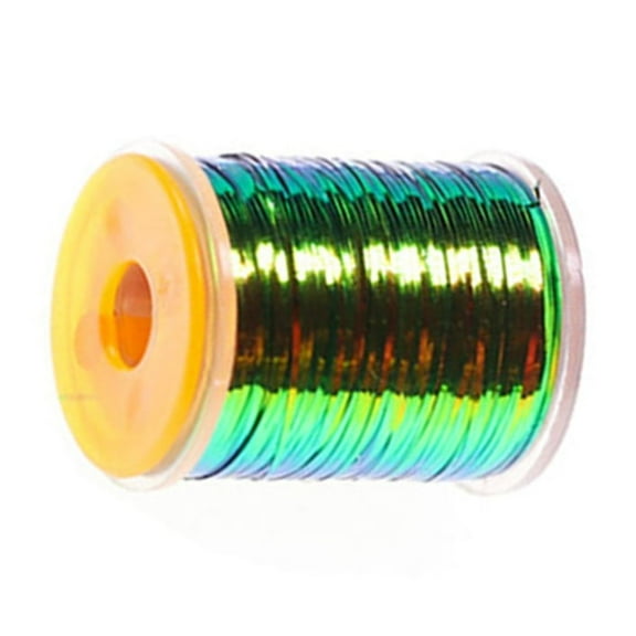 SIEYIO Flat Metallic Fly Tying Tinsel Flat Peacocks Tinsel Spool Fly Tying Materials
