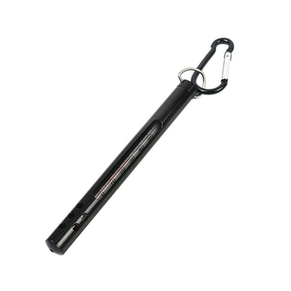 SIEYIO Fly Fishing Thermometer with Carabiner Metal for Shell Water Stream Temperature Measurement Tool Fishing Tackle