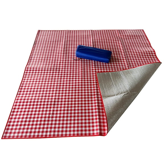 SIEYIO Foldable Portable Picnic Blanket Handy Mat Plaid Pattern Beach Rug Mat for Park Picnics Campings Travel Outdoor Concerts
