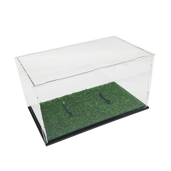 SIEYIO Football Display Acrylic Clear Football Holder Case Large Display Box with Stand