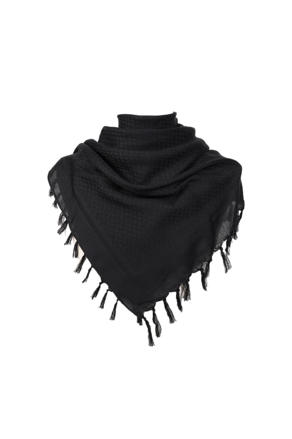 Geometric Pattern Shemagh Desert Scarf Thicken Arab Bandana Head Wraps for Men