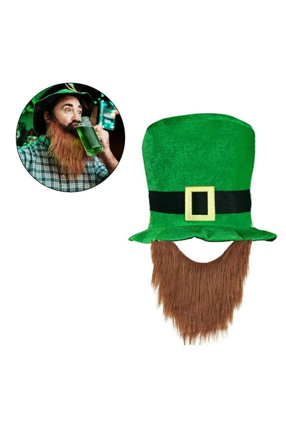 Green Top Hat St Patrick Holiday Hat Irish National Day Celebration Headwear