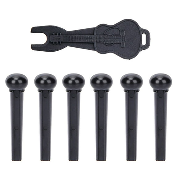 SIEYIO Guitar Bridge Pins String Pegs with Remover for Acoustic Folk Guitar Ukulele